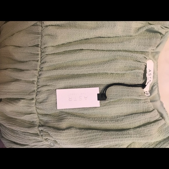 DONATED - NWT ASTR The Label Smocked Tiered Maxi in Sage - Picture 7 of 7